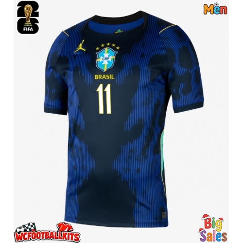 Brazil Raphinha Belloli #11 Replica Away Stadium Shirt World Cup 2026 Short Sleeve